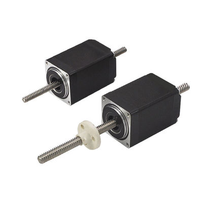 28LHS Doble Eje Serie 140N Fuerza 2 Fase Nema11 No Captive & External Nut Híbrido lineal Acúadores de motores paso a paso