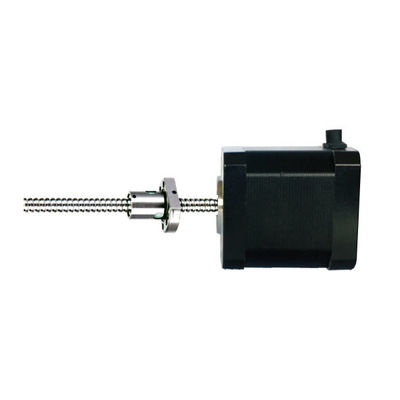 Nema23 2 Fase 4 Motor paso a paso híbrido lineal de alambre 100N Motor paso a paso de tornillo de bola de fuerza